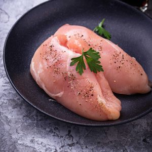 Raw chicken breasts or fillets